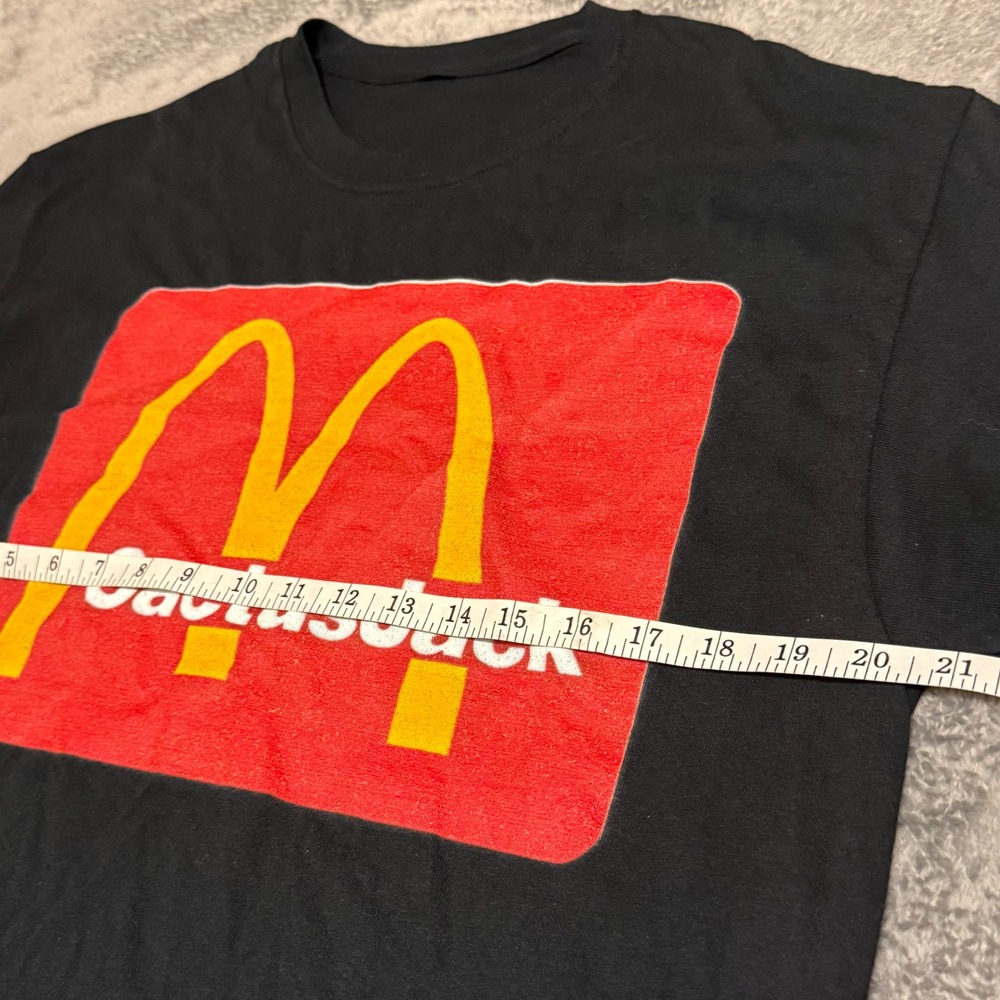 Cactus Jack McDonald's Collaboration Big Logo T Shirt Black Mens Size M - Picture 3 of 4